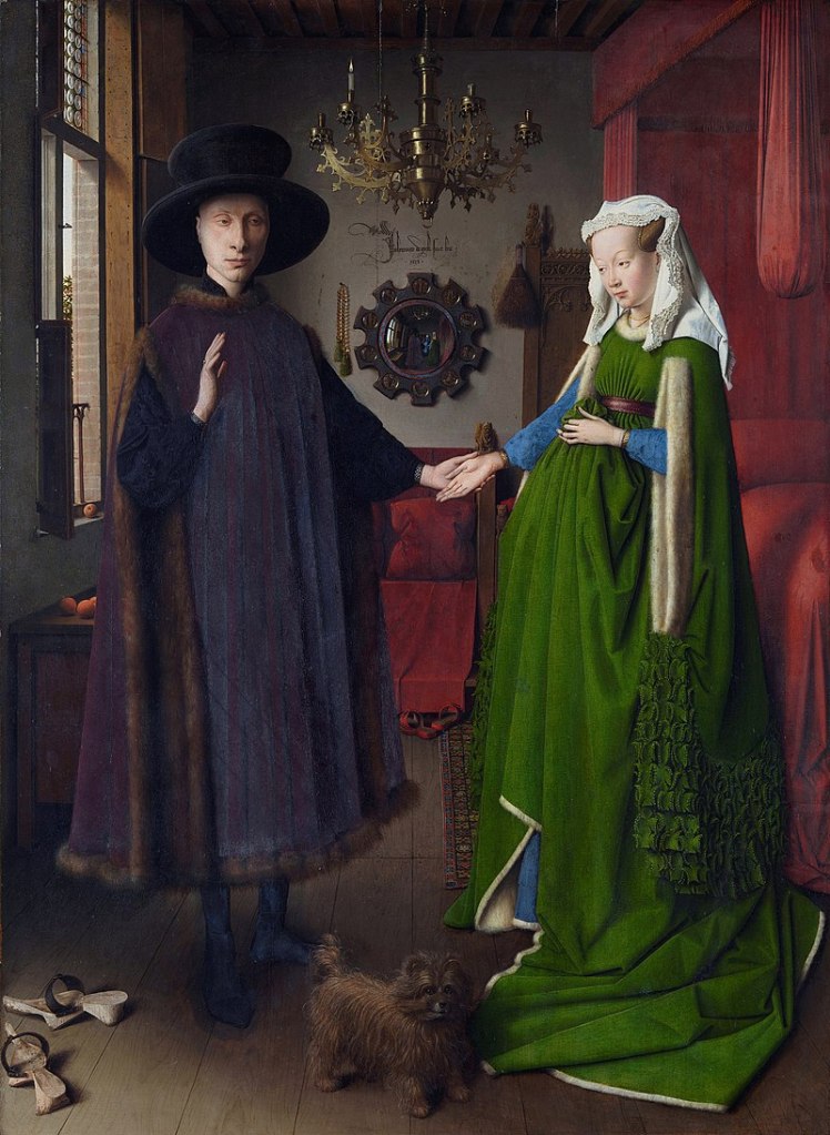 Jan Van Eyck, Les époux Arnolfini, National Gallery, Londres — Wikimedia