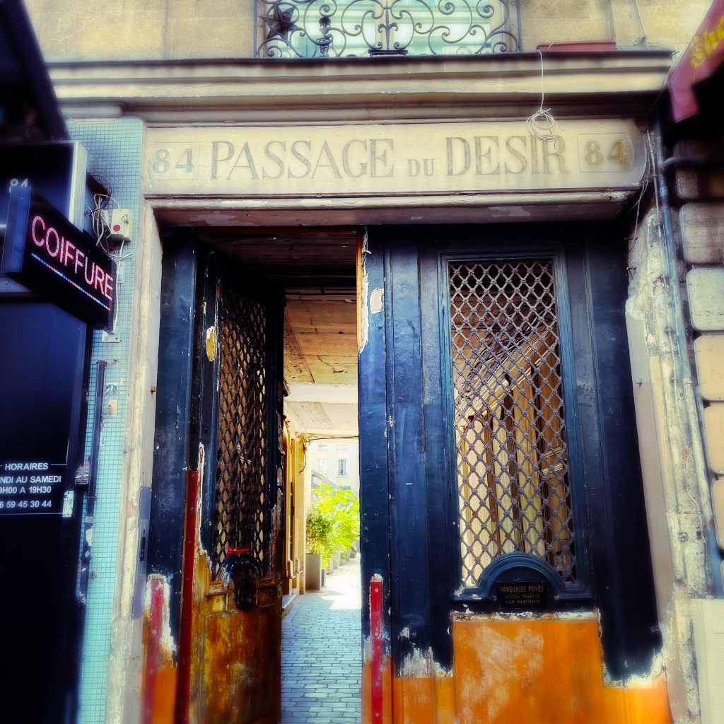 Entrée du Passage du Désir — Paris Xe arrondissement — juin 2023