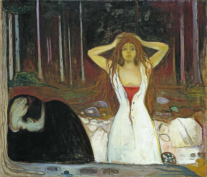 Edvard Munch, Cendres, 1895, Galerie Nationale d'Oslo — Ph : Wikimedia
