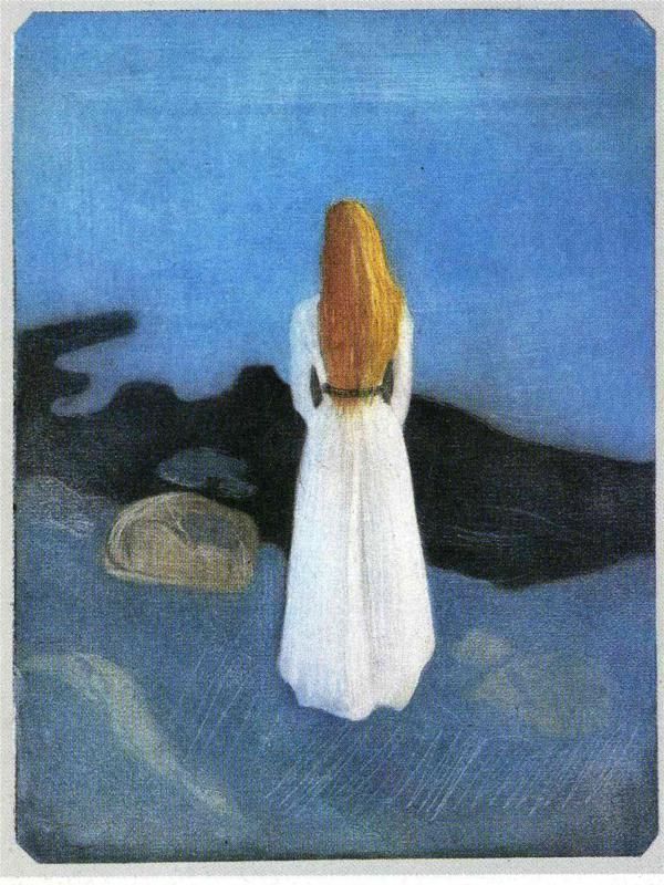Edvard Munch, Jeune fille sur le rivage, 1896, Munch Museum, Oslo — Ph : Wikimedia