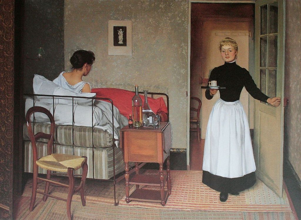 Felix Vallotton, La malade, coll part. 
Source : Wikimedia