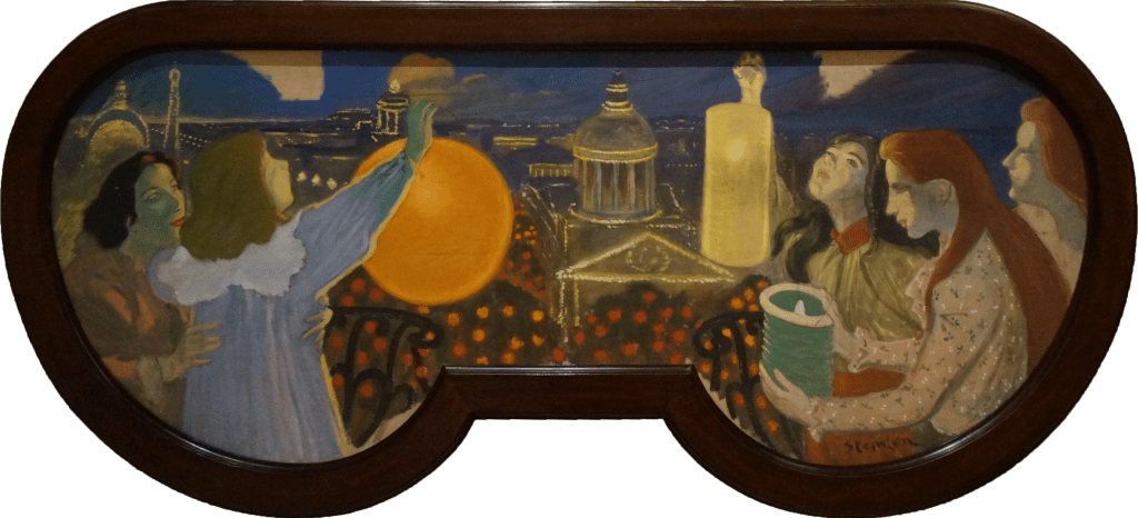 Steinlen, Fête de nuit (1900), musée des Beaux-Arts de Nancy. Source : Wikimedia