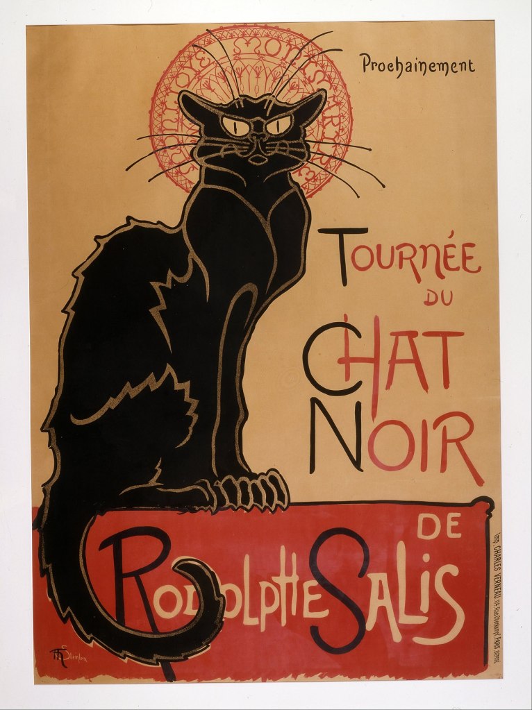 Steinlen, Affiche pour la Tournée du Chat Noir — source : Wikimedia